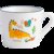 福耐康 可爱恐龙陶瓷水杯茶杯 儿童马克杯牛奶杯咖啡杯(黄色剑龙)
