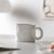 克莱因蓝马克杯设计感水杯小众早餐陶瓷杯子喝水ins风泼墨咖啡杯(磨砂白色)