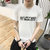 左岸男装圆领短袖T恤韩版修身青少年字母印花百搭半袖T恤衫潮(白色 XXXL)