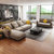 北欧羽绒布艺 鹿皮绒沙发组合大户型 现代简约客厅转角沙发可拆洗(双人位1.7米)