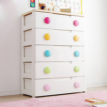 爱丽思IRIS 日本环保树脂 大号加宽型 儿童彩色扣抽屉式收纳衣物整理柜HG-725