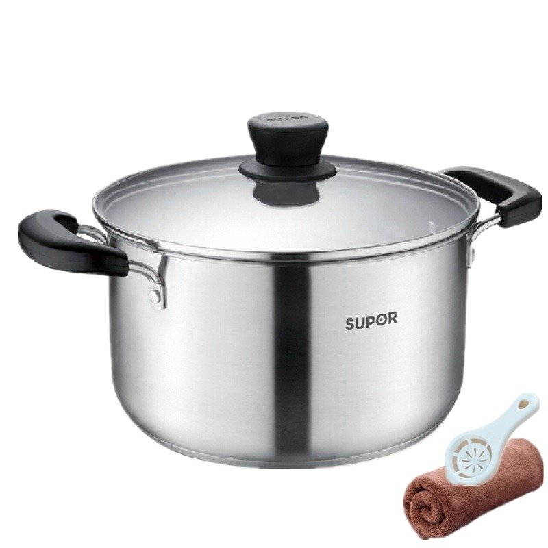 【苏泊尔st22z1汤锅图片】苏泊尔(supor)st22z1精致304不锈钢汤奶锅复