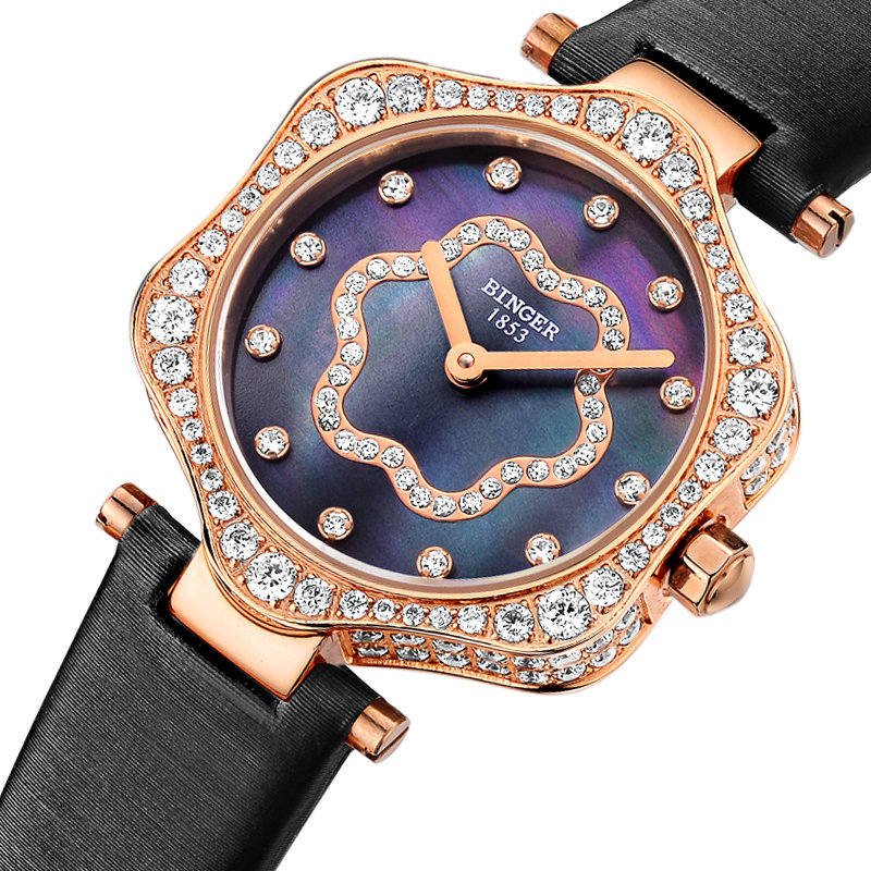 瑞士品牌表瑞士宾格binger陈小春代言满天星系列时尚甜美优雅女士手表