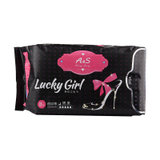A&S lucky girl棉柔超薄加长夜用棉8片350mm/包