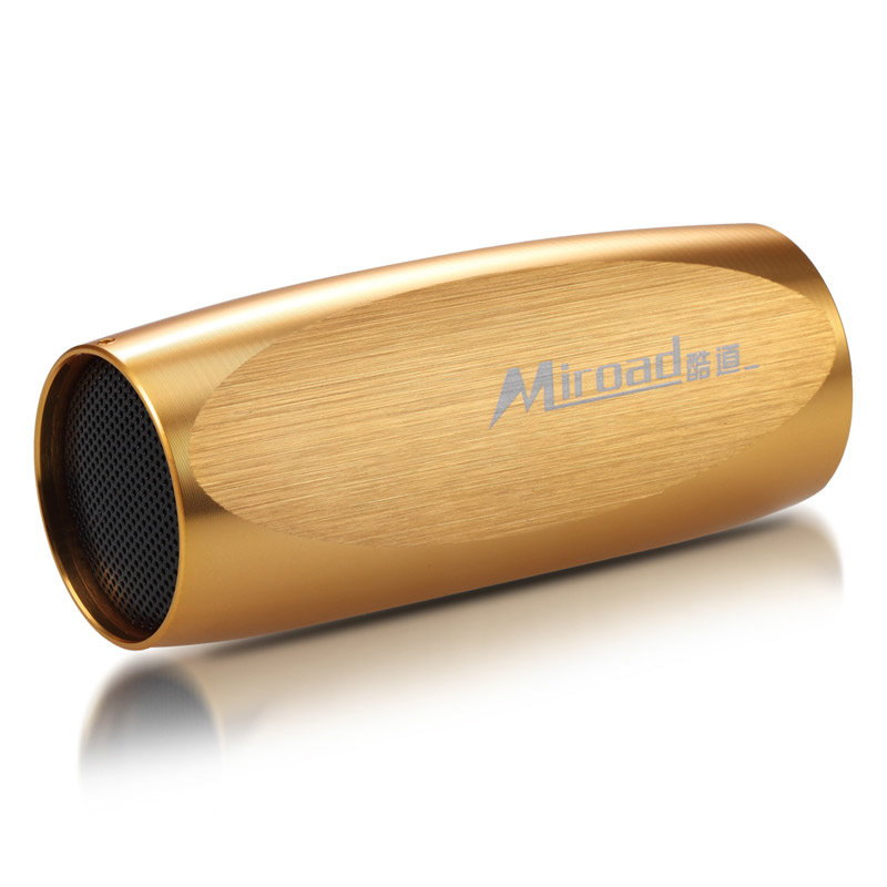 扩音器金色无内存图片】酷道(miroad)s1金属便携插卡音箱 骑行音 