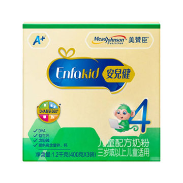 美赞臣安儿健a 4段 1200克 (新包装) 天然好吸收