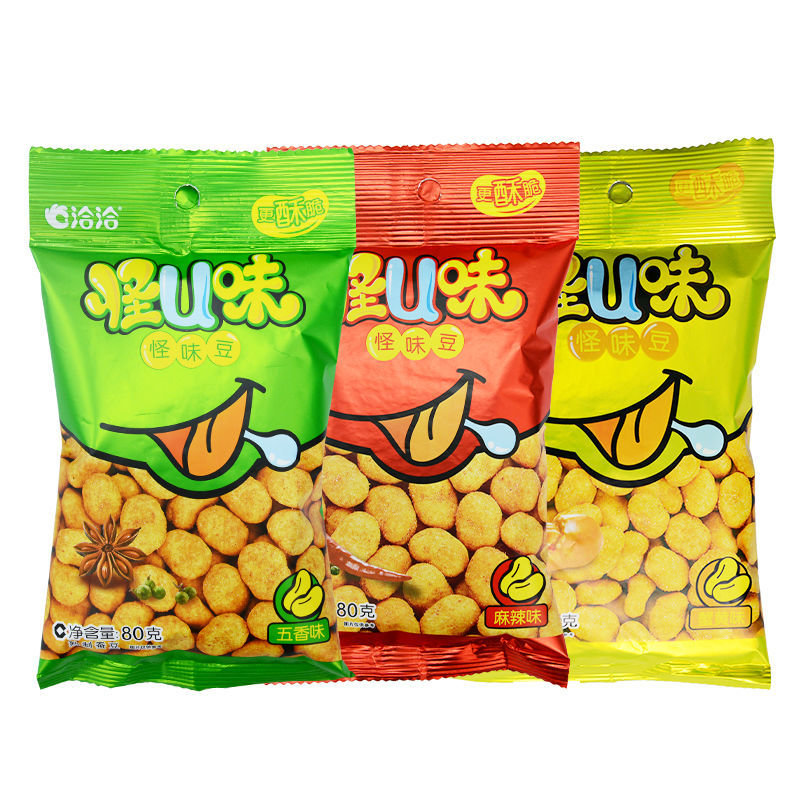洽洽麻辣味怪味豆80g5追剧零食