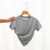【货号 5014】儿童短袖T恤 2021夏季新款韩版中小童纯色圆领男女童面膜T运动休闲半袖(100码 灰色)