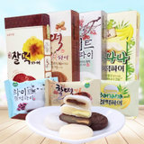 韩国乐天巧克力打糕进口打糕四种口味组合共四盒