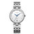 新款罗西尼手表女 自动机械时尚潮流百搭休闲精钢防水女表618752(白色)