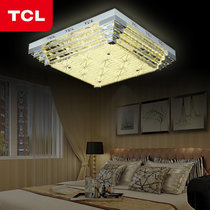 TCL水晶灯长方形客厅灯led吸顶灯具灯饰1145(55*55cm无极调光+遥控)