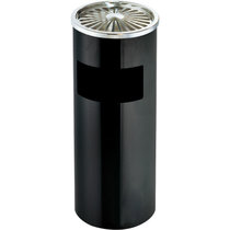 南方不锈钢丽格烟灰桶酒店烟灰筒带烟灰缸垃圾桶室内果皮桶公用垃圾筒GPX-30(黑色烤漆)