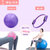 迷你25cm瑜伽小球普拉提球孕妇盆底肌辅助工具用品瑞士艺术体操球(绛紫色-产后修复2件套（25cm小球+tpe魔力圈） 更多瑜伽球尺寸)