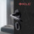 KLC室内卧室房门锁卫生间厕所静音黑色家用木门铝合金通用型锁具(黑 D款)