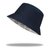 SUNTEK防晒帽遮阳帽订做大帽檐渔夫帽定制logo刺绣儿童帽子盆帽DIY印字(成人（60cm） 藏青色-格子（可双面戴）)