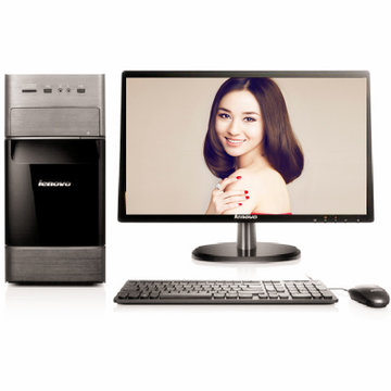 联想(lenovo)新圆梦h515 家用台式电脑(a6-5200 4g500集显w8)(21.
