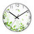 汉时(Hense)挂钟客厅创意钟表现代简约静音钟时尚个性时钟卧室石英钟圆形挂表HW40(新绿-白色)第3张高清大图