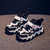 儿童运动鞋男童透气网布拼色波浪运动鞋中大童女童运动休闲鞋(26 黑白)