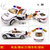 鸭小贱1：36合金车模型仿真警车儿童玩具车声音灯光回力汽车儿童玩具轿车0922(宝马警车)