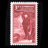 东吴收藏 集邮 美国邮票 按照年份排序 之十二(1955-8	滨州艺术协会150周年)