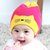 秋冬季婴儿帽子秋冬保暖套头帽韩版新生儿胎帽宝宝帽0-3-6-12个月(皮粉色)