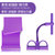 凯速仰卧起坐健身器材家用运动减肥器瘦腰减肚子拉力器脚蹬拉力绳(四管拉力蹬（紫色）+弹力带（紫）)
