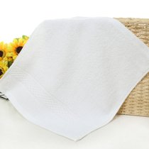 3条装加厚棉方巾成人洗脸柔软吸水正方形家用全棉小毛巾(加白色3条装)