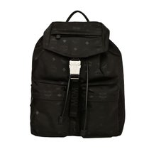 超市-奢侈品/双肩包MCM中性黑色尼龙抽绳双肩包MUK7ADT19BK(黑色)