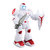 锋源 27166儿童男孩电动机器人玩具灯光音效会走路跳舞机器人模型(机械战甲 红白色)