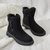 SUNTEK雪地靴女2021年新款一体冬季加绒加厚防水防滑厚底保暖棉鞋子(39 黑色系列2)