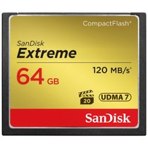 闪迪(SanDisk)SDCFXS-064G-Z46 极速版 读取速度120MB/S64GB CF存储卡(计价单位个)