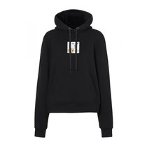 Burberry黑色女士连帽卫衣 8024655 01L码黑色 时尚百搭