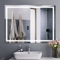 浴室镜子卫生间厕所洗漱台壁挂镜挂墙式化妆镜智能镜JF121