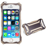 炫酷时尚金属边框手机壳保护套外壳 适用于苹果iphone5/5S(钢铁侠-土豪金)