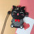 OPPO R11plus手机壳r11plus可爱卡通硅胶防摔女款全包边创意猫咪(黑色条纹猫+同款绳)