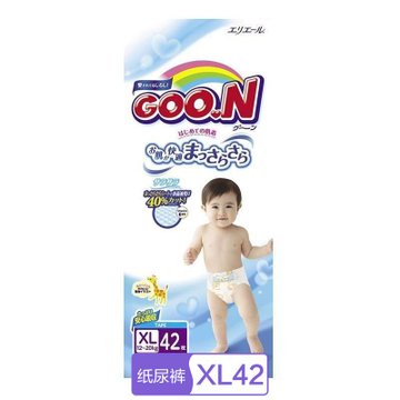 G00.N 大王环贴式纸尿裤 维E系列XL42片