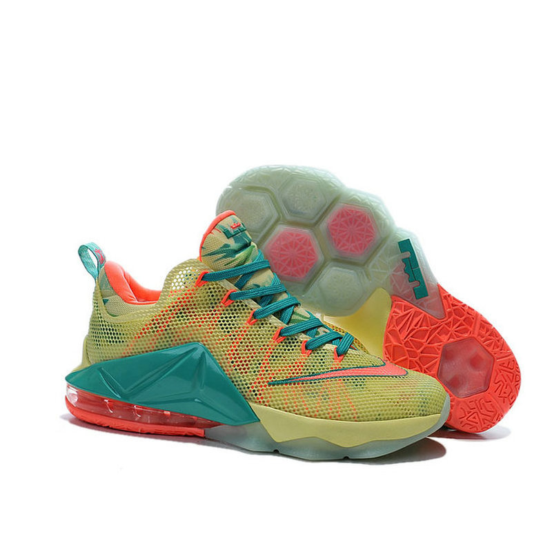 篮球鞋专柜耐克nike勒布朗詹姆斯12代篮球鞋lbj12low低帮全掌气垫战靴