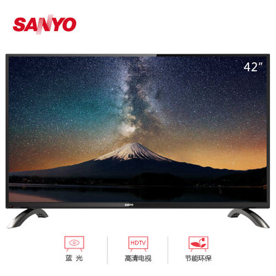 三洋(SANYO) 42CE5100A 42英寸 全高清 宽可视角 睿丽画质 LED电视（黑色）