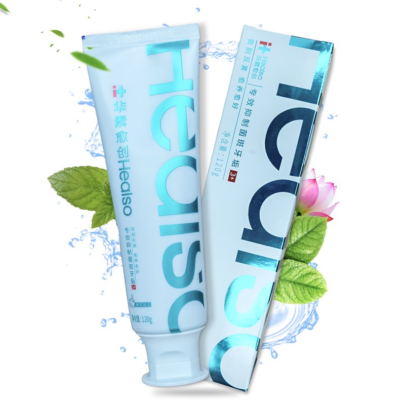 华素愈创牙膏120g薄荷莲花香型清新口气