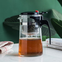 玻璃飘逸杯泡茶壶单人沏茶杯过滤内胆冲茶茶具套装家用茶水分离器(750ML飘逸杯（直身款） 默认版本)