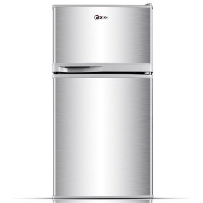 韩电(KEG) BCD-101GM101升L双门冰箱（银色）时尚喷涂不锈钢面板，高档大气，耐磨损
