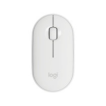 罗技（Logitech）Pebble鹅卵石 鼠标 无线蓝牙鼠标 办公鼠标 轻音鼠标(米白色)