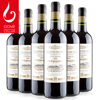 真快乐酒窖法国米林城堡干红葡萄酒6支装 750ml*6瓶
