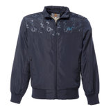 361度正品冬季新款男装运动套装外套暖加加绒夹克 5244301(深蓝 S)