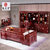 酸枝木办公桌椅组合书房写字台实木豪华大班台中式红木家具(东非酸枝 1.8M办公桌+太师椅)