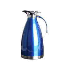 乾越 家用保温壶开水壶热水瓶保温瓶暖壶杯户外不锈钢大容量2L(蓝色)