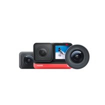 【年会礼品】Insta360 ONE R 高清防抖防水Vlog相机数码摄像机4K+全景运动相机(三重奏版本)