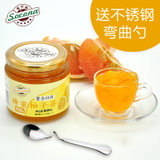 【买2瓶送勺】 Socona蜂蜜柚子茶500g韩国风味水果茶蜜炼酱冲饮品