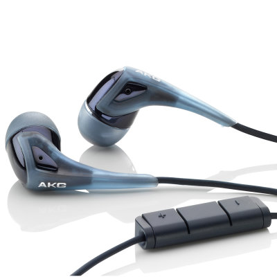 爱科技（AKG）K350耳塞耳塞式耳机（蓝色）（线材上集成了iPhone/iPod专用的线控装置,可以操控iPod的音乐播放,还能实现通话功能,使用非常方便）