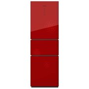 容声（Ronshen）BCD-212SC1SYK-KX61冰箱  212升L三门（红色）玻璃面板冰箱